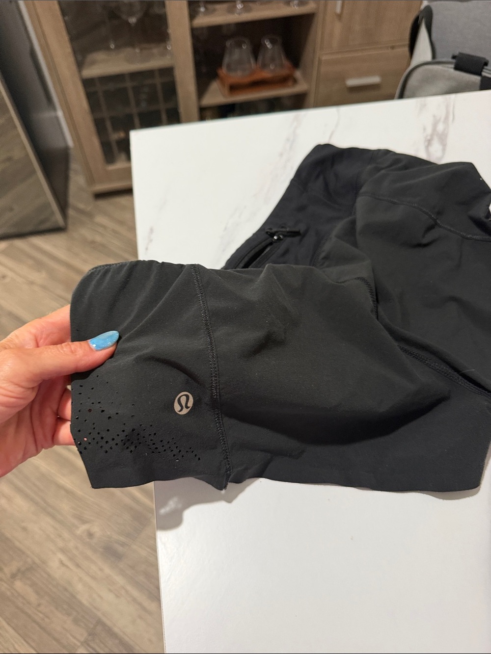 lululemon athletica Black Women's Athletic Shorts with Laser Venting